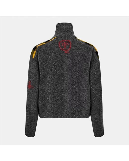 Vivienne Westwood Black Viv Logo Zip Ld61 for men