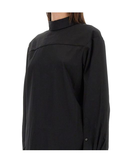 Dries Van Noten Black Long-Sleeved Shirt