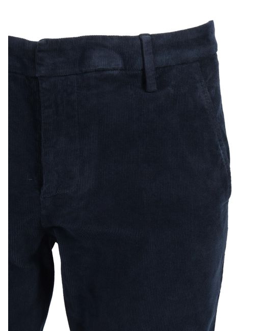 Dondup Gray Gaubert Corduroy Pants for men