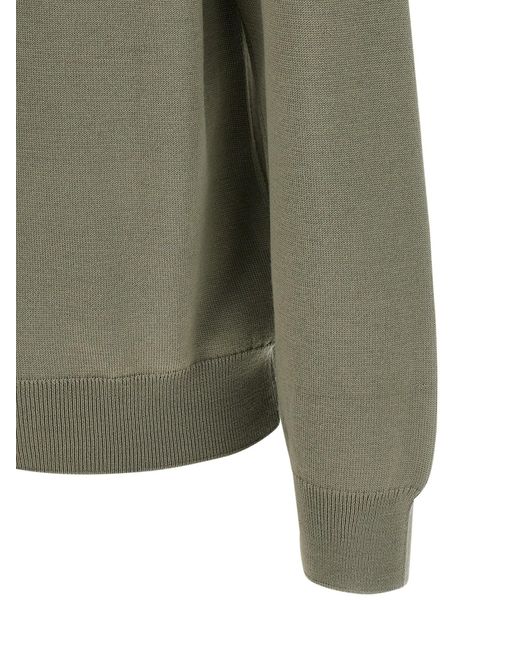 Maison Kitsuné Green Maison Kitsuné Fox Head Regular Cardigan for men