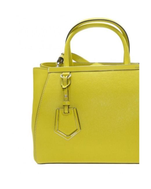 Fendi Yellow Logo Handbag