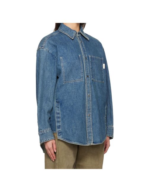 Wooyoungmi Blue Long-Sleeved Denim Shirt