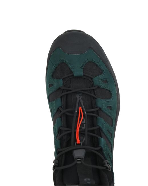 Salomon Lab Black Salomon Logo Printed Lace-Up Sneakers for men