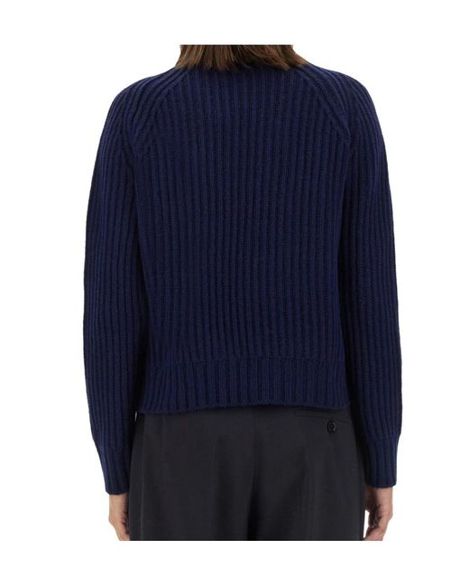 Aspesi Blue Long Sleeve Sweater