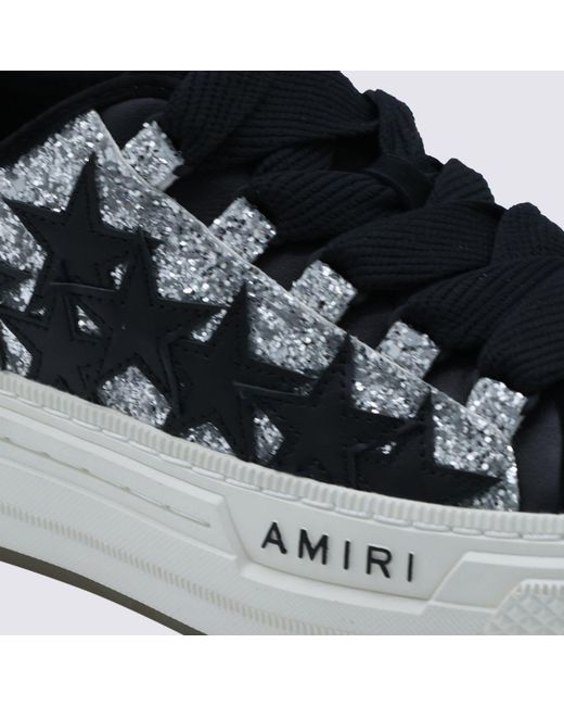 Amiri Black Star Embellished Low-Top Sneakers