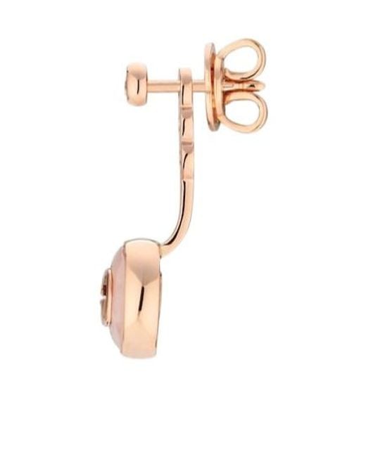 Gucci White Interlocking 18K Earrings