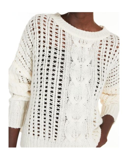 Weekend by Maxmara White Crewneck Crochet Jumper