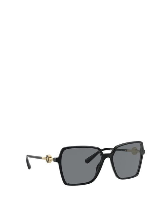 Versace Gray Eyewear Square Frame Sunglasses