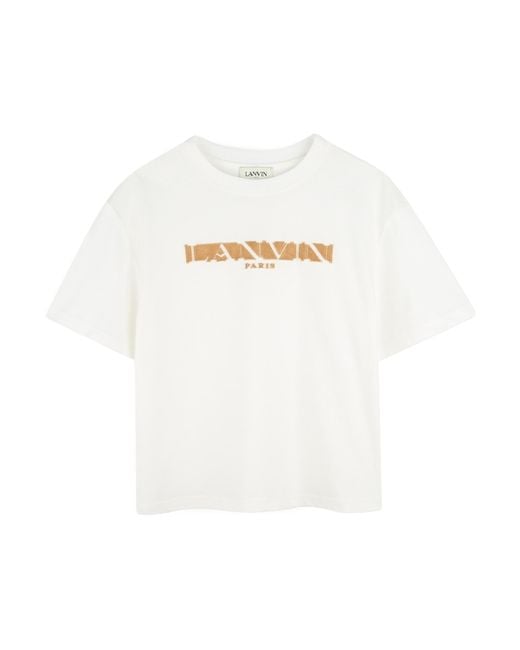 Lanvin Women's White Short-Sleeved T-Shirt
