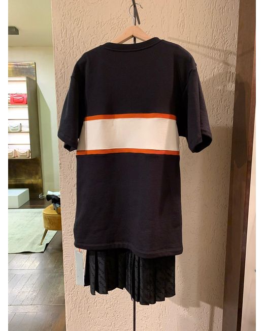 Off-White c/o Virgil Abloh Black Contrasting Panels T-Shirt Dress