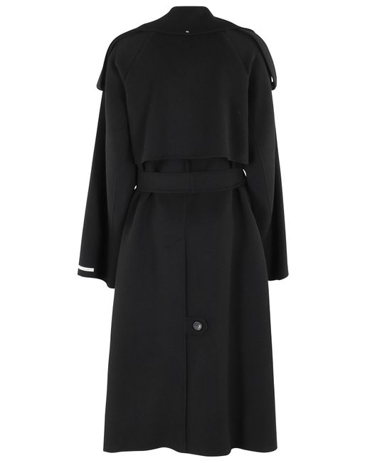 Sportmax Black Lapel Long Sleeve Coat