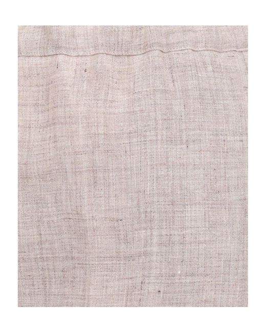 D.exterior Gray Cropped Wide-Leg Pants