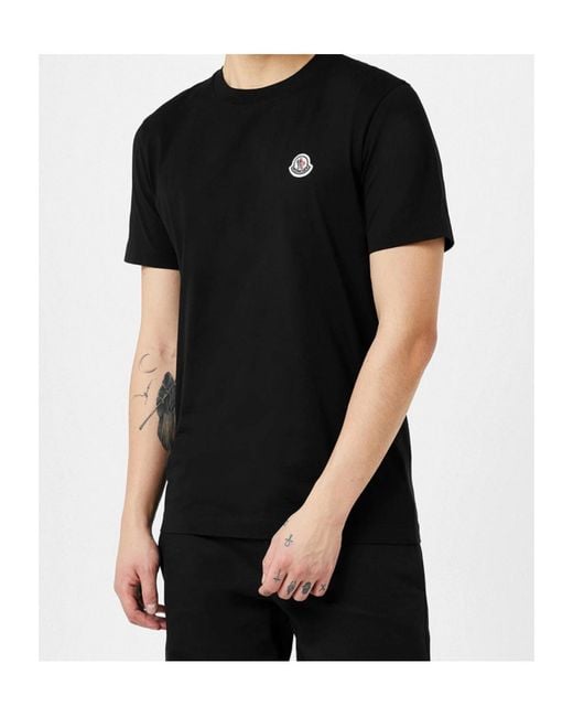 Moncler Gray Logo T-Shirt Three-Pack for men