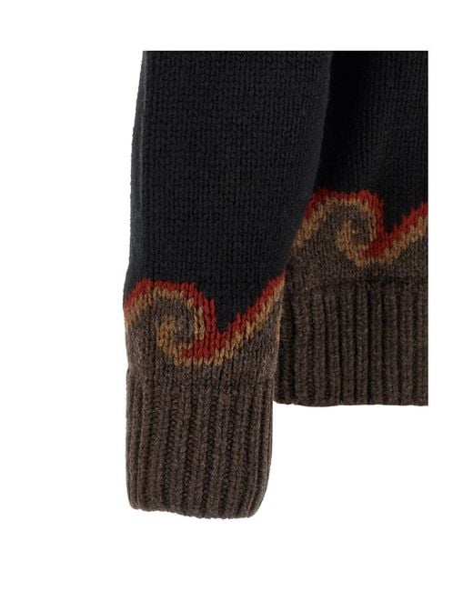 Alanui Black 'Sweet Winter' Cardigan for men