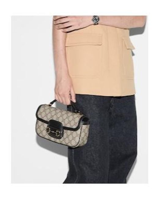 Gucci Metallic Horsebit 1955 Soft Small Top Handle Bag