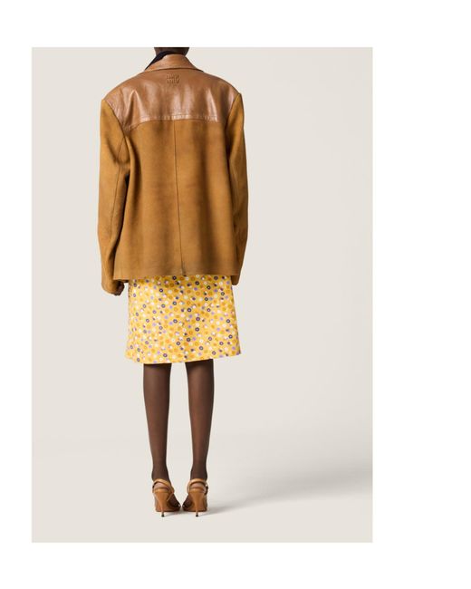 Miu Miu Brown Suede Jacket