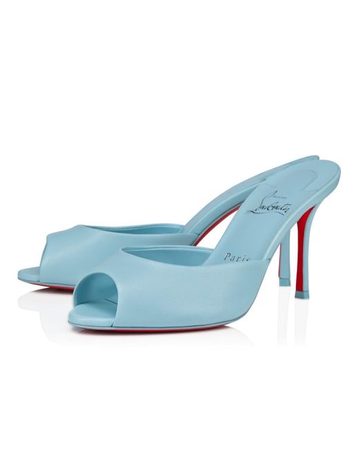 Christian Louboutin Blue Open-Toed High-Heeled Sandals