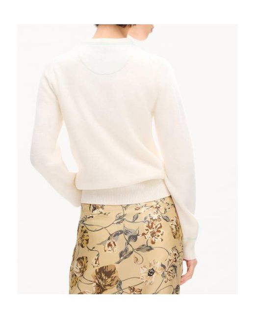 KENZO White Varsity' Embroidered Cardigan