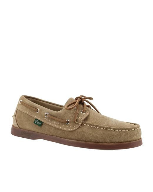 Paraboot Brown Round-Toe Loafers for men