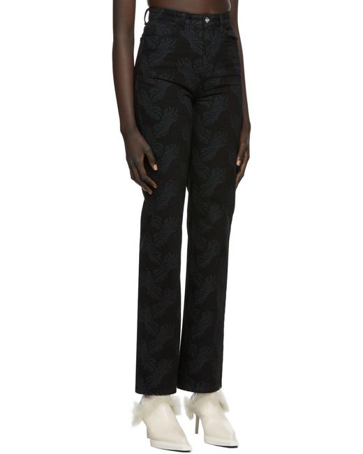 we11done Black Logo Jeans