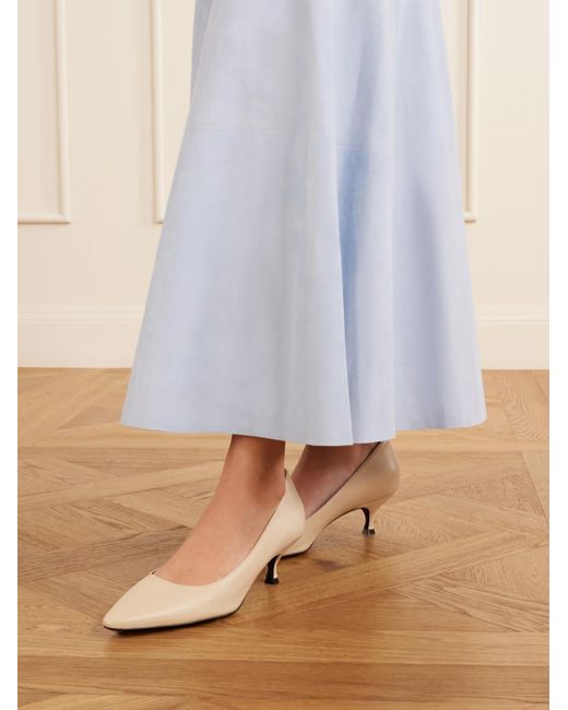 Gabriela Hearst Natural Pointed-Toe High Heels