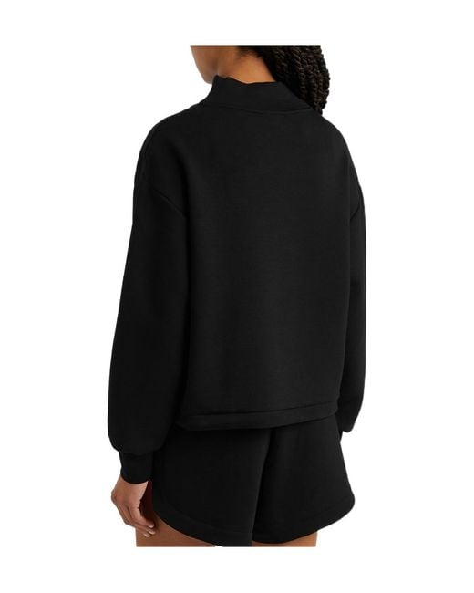 Varley Black Betsy Stretch-Jersey Sweatshirt