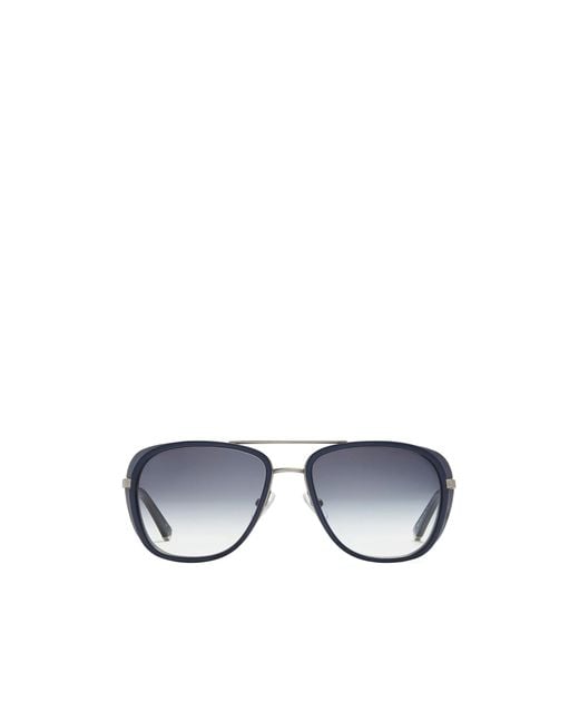 Matsuda Blue Aviator Sunglasses for men