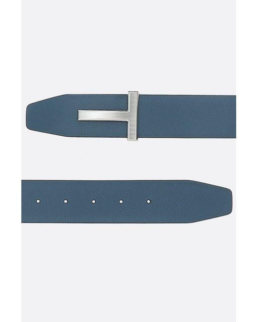 Tom Ford White Leather Belt for men