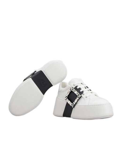 Roger Vivier White Viv' Skate Sneakers