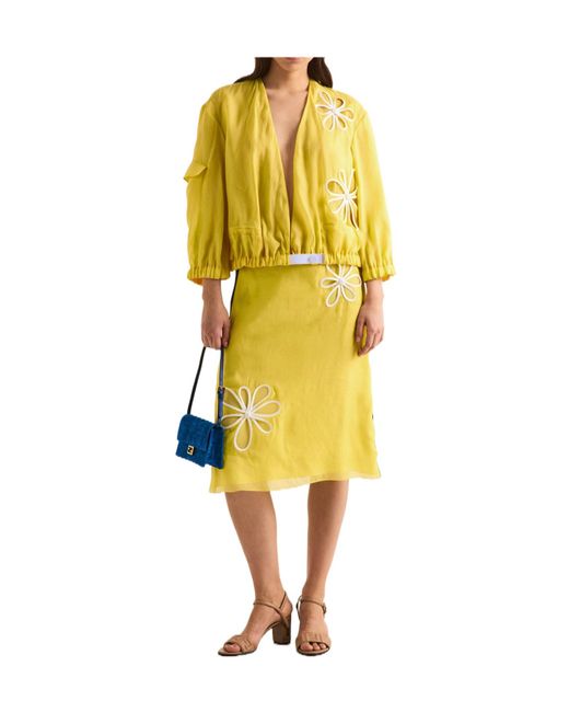 Fendi Yellow Softshell Jacket