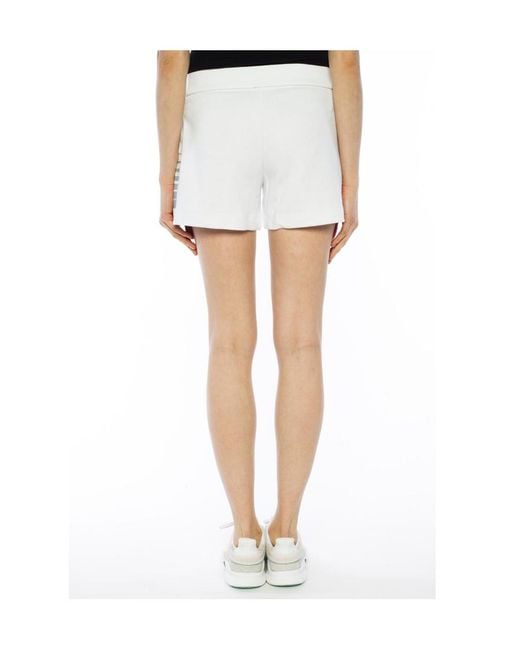 EA7 White Logo Shorts