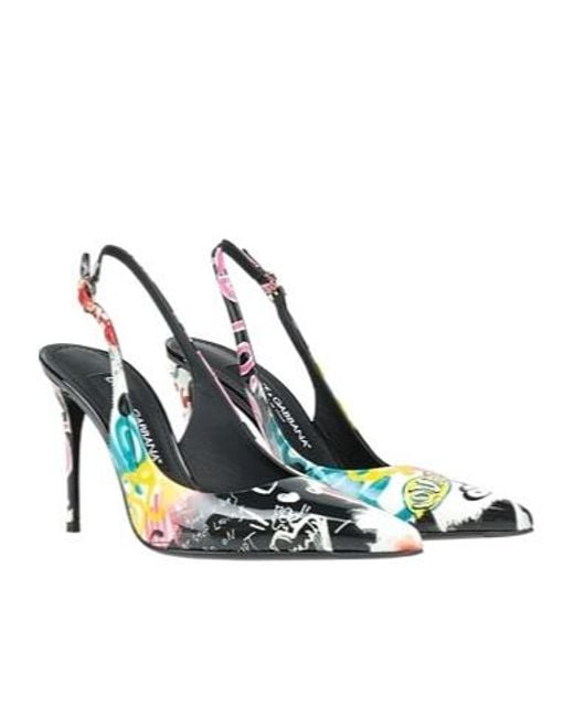 Dolce & Gabbana Blue Patent Leather High Heels