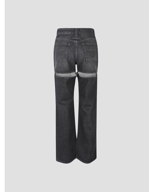 Jean Paul Gaultier Gray The Cut-Out Jeans