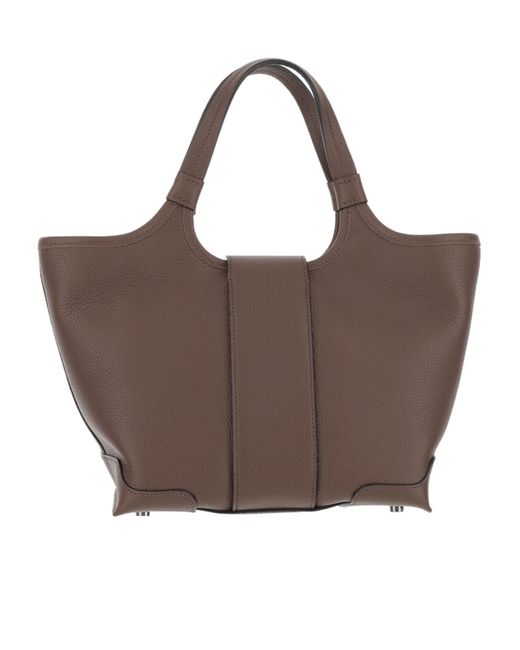 Roger Vivier Brown Viv' Choc Mini Shopping Bag