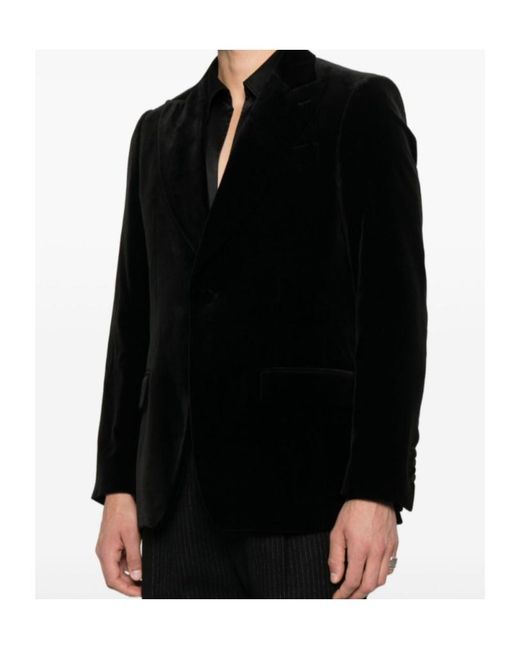 Lardini Black Single-Breasted Suit Jacket for men