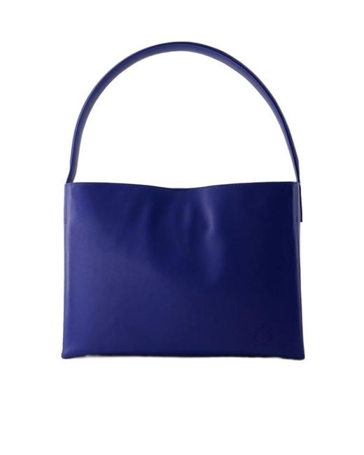 Ines De La Fressange Paris Blue Leonore L Shoulder Bag