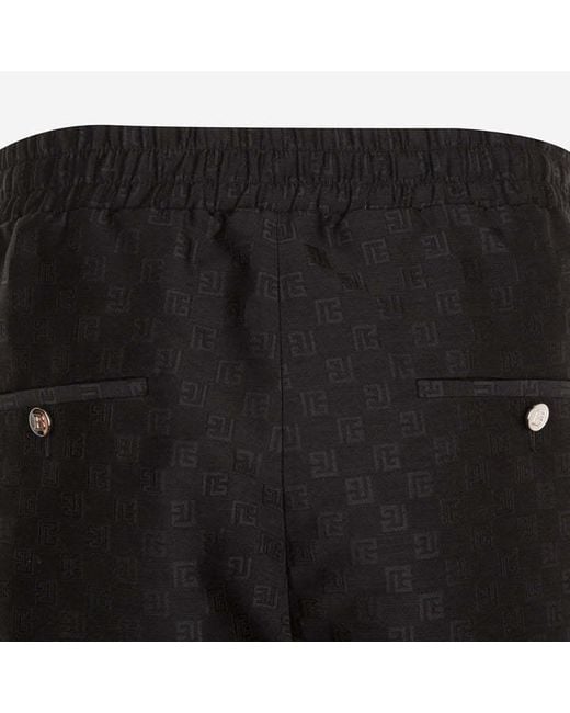 Balmain Black Drawstring Sweatpants for men