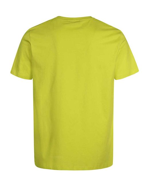 Dondup Yellow Logo Crew Neck T-Shirt for men