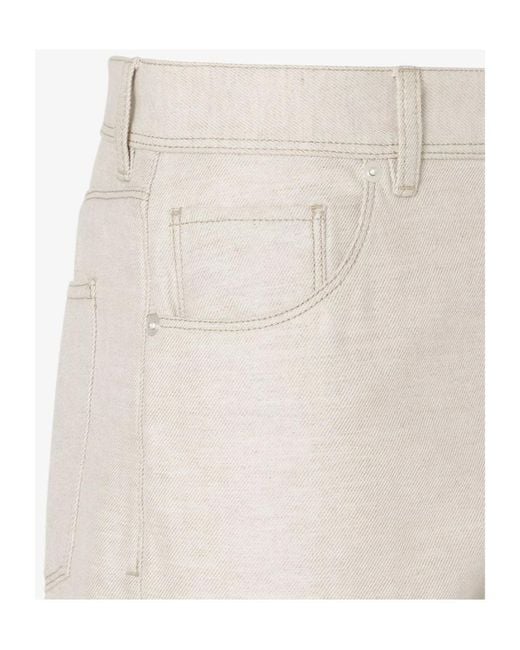 Fendi White Long Jeans