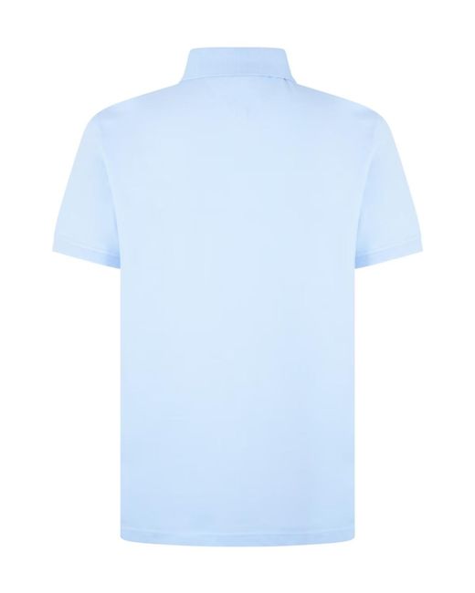 Tommy Hilfiger Blue Logo Short Sleeve Polo Shirt for men