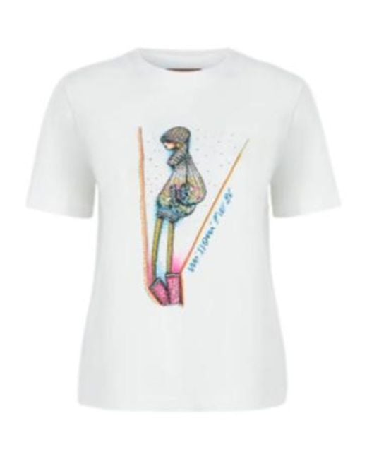 Missoni White Graphic-Print T-Shirt