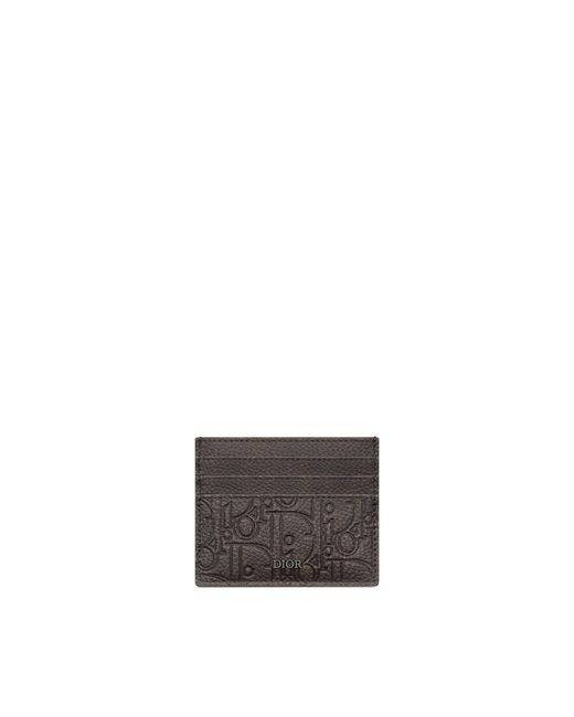 Dior Gray Card Holder for men