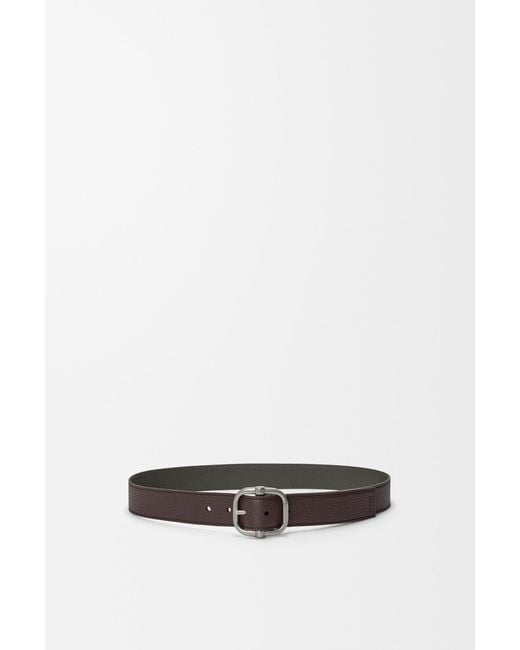 Loewe White Double-Sided Circular Belt for men