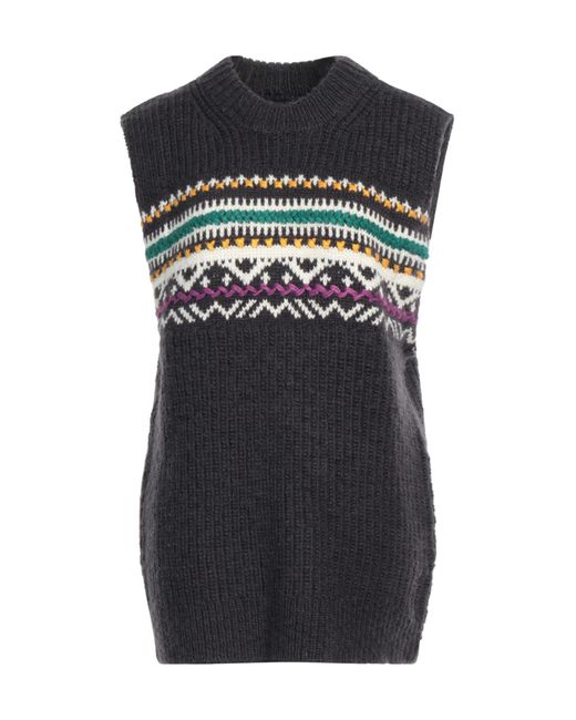 Isabel Marant Black Ribbed Knit Vest