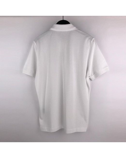 Dior White Homme Logo Polo Shirt for men