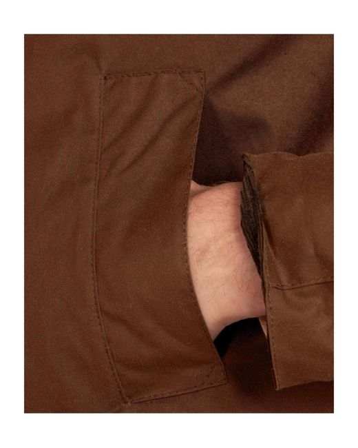Barbour Brown Ashby Wax Jacket for men