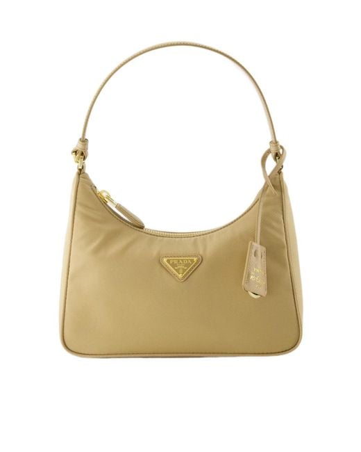 Prada Natural Re-Edition 2005 Re-Nylon And Saffiano Mini Bag