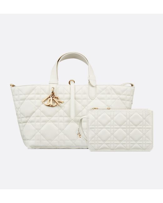 Dior White Medium Toujours Bag