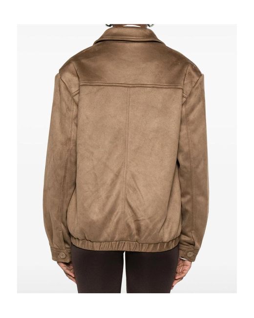 Frankie Shop Brown Long-Sleeved Casual Jacket