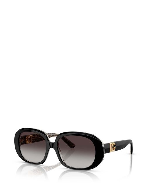 Dolce & Gabbana White Eyewear Round Frame Sunglasses